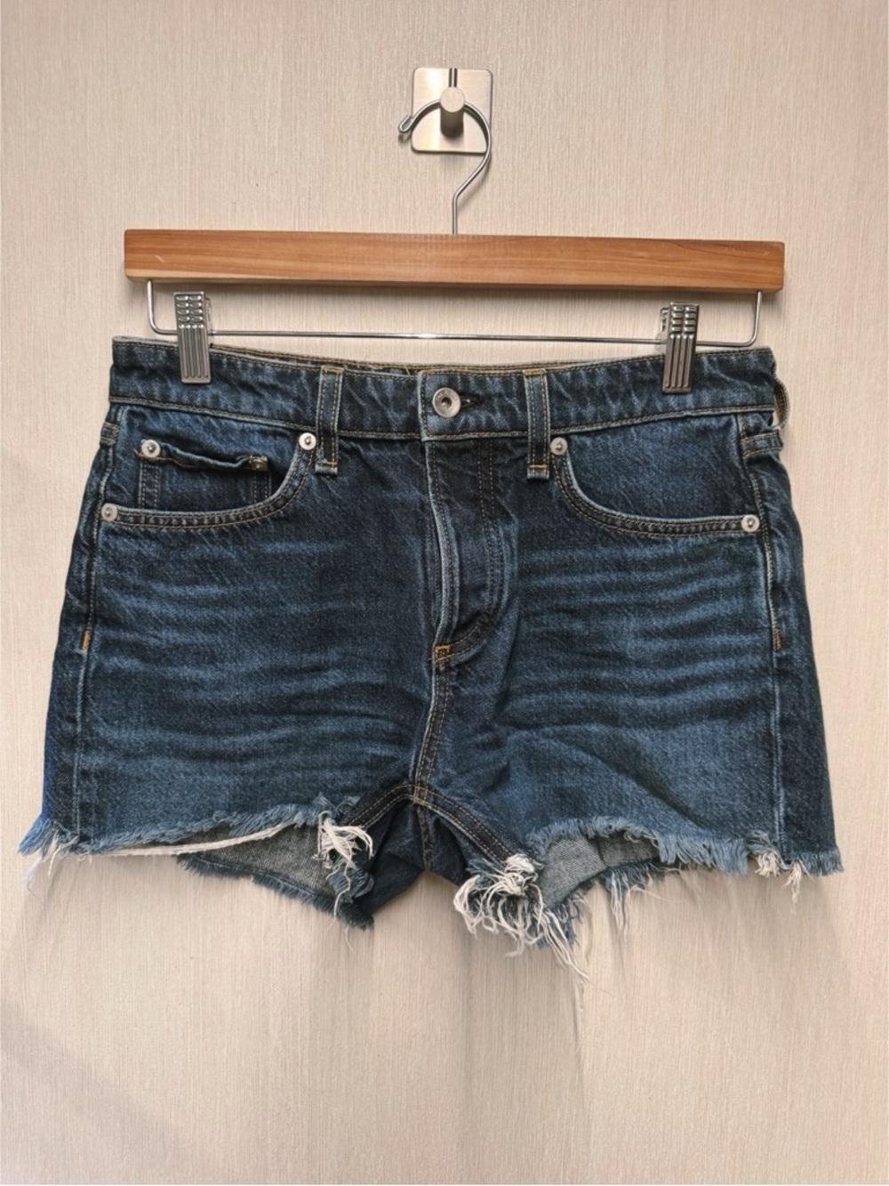 RAG & BONE Dre Low-Rise Denim Shorts, Size 25 - Picture 2 of 10